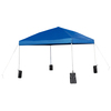 Flash Furniture Blue Pop Up Canopy Tent and Folding Bench Set JJ-GZ10PKG103-BL-GG
